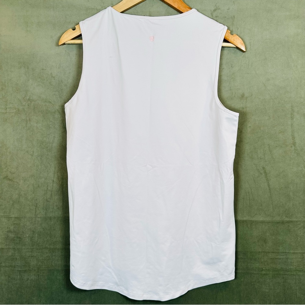 Lululemon Lab Edge Mesh V-Neck Sheer Tank Light Pink Size 8 - Picture 3 of 4